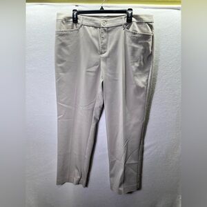Christopher & Banks Off White Dress Pants Trousers Womens 16W Plus Stretch 2444